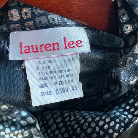 Vintage metallic long sleeve blouse - Picture 13 of 13